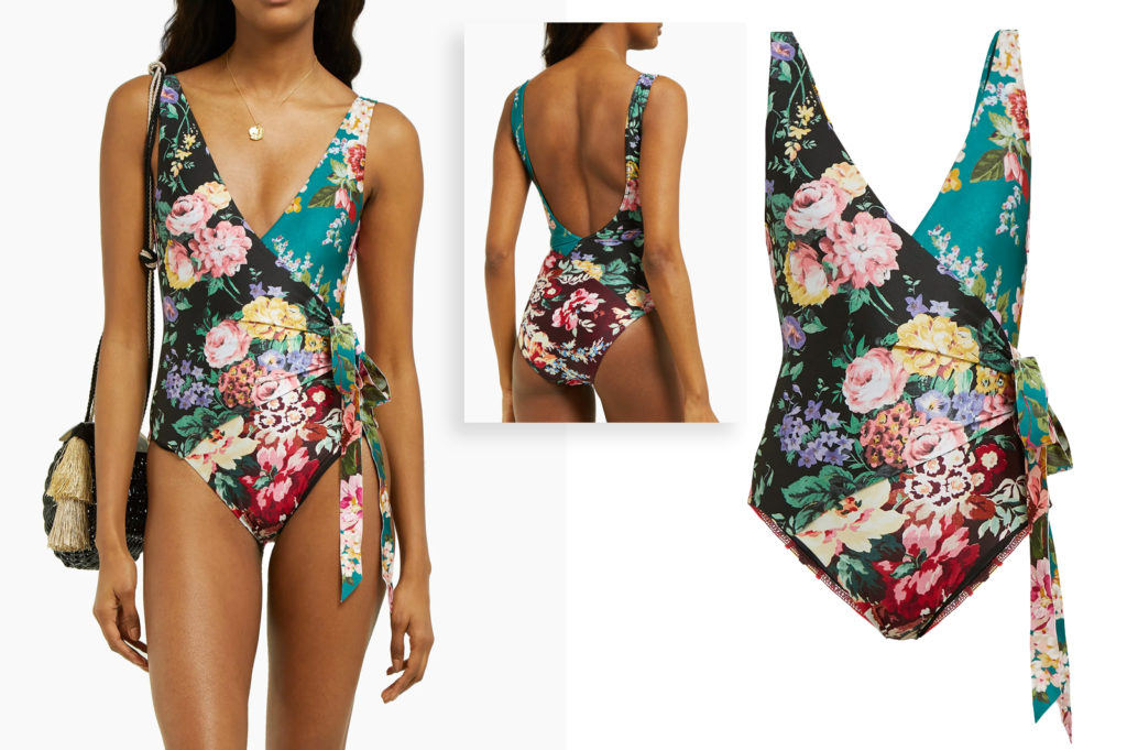 wrap around one piece swimsuit